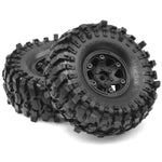 4PCS 118*45mm 1.9" Wheel Rims Tires Set for 1:10 RC Rock Crawler Car TRX4 Axial SCX10 90046 Redcat Gen8