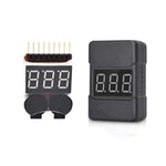 BX100 1-8S Lipo Battery Voltage Indicator Tester Low Voltage Buzzer Alarm 3.7V 7.4V for RC FPV Racing Drone RC Car DIY Parts