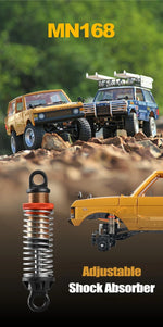 Mangniu MN168 1/12 rc car 280 Motor 4WD Electric RC Off-Road Rock Climbing Truck with Metal Chassis 2.4G  Toy Gift for Boy Adult