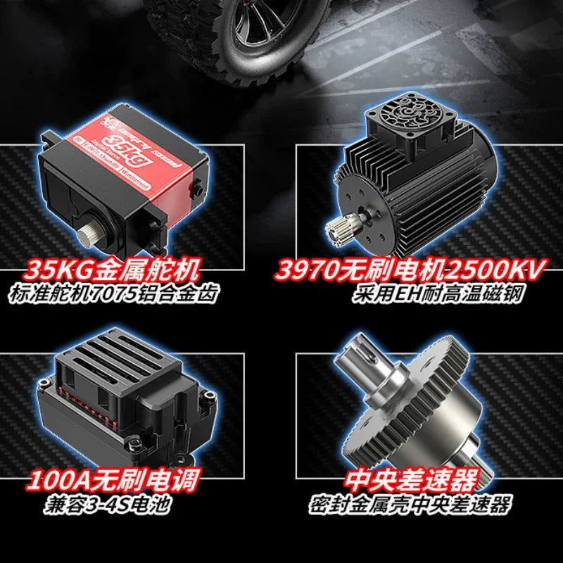 In Stock New MJX 1/10 Full Scale Brushless 10210 Four-Wheel Drive High-Speed Car Rc Remote Control Car Professional Racing Car