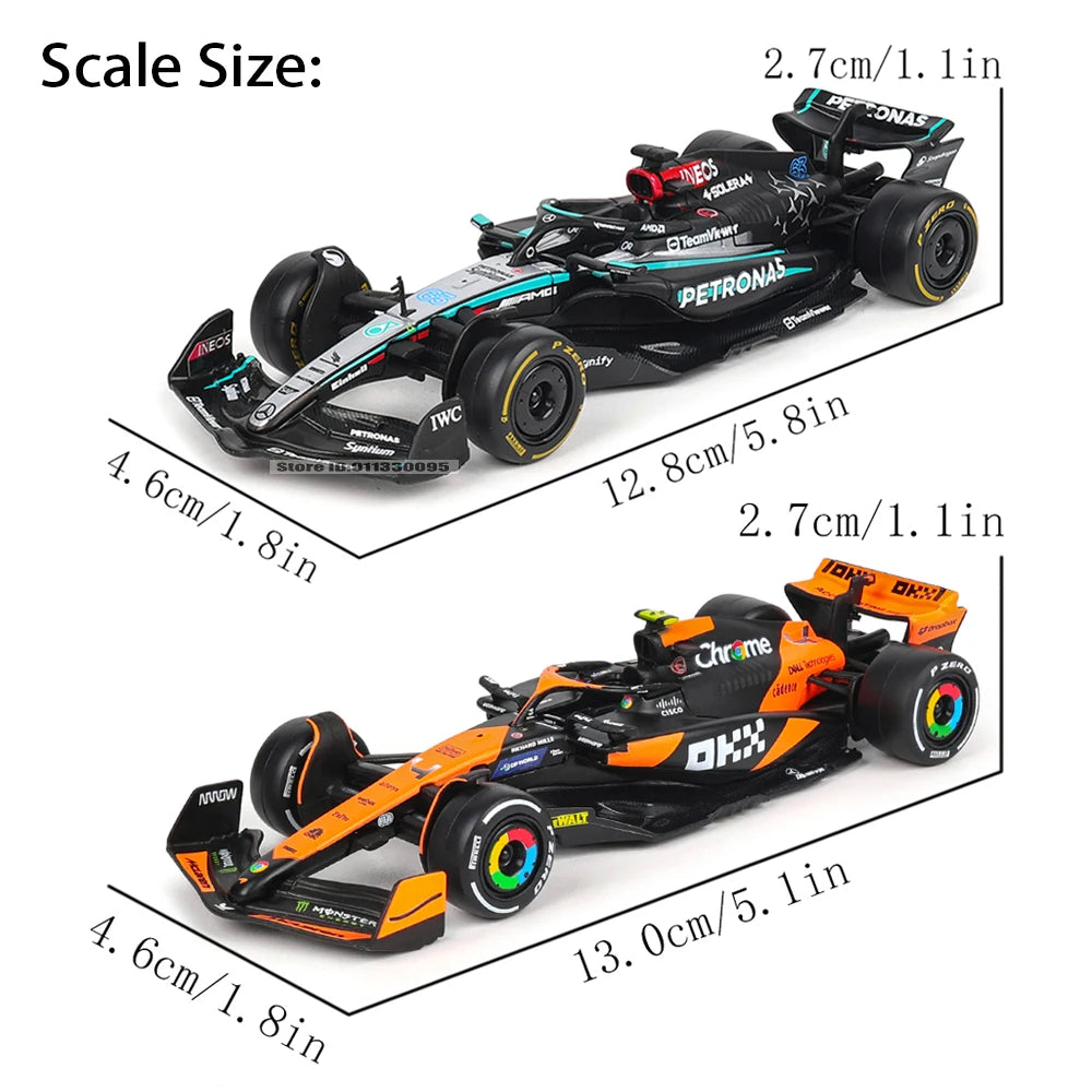 Bburago 1:43 F1 Red Bull Racing RB20 2024 #1 Verstappen #11 Perez DIY Pit House Alloy Car Die Cast Model Toy Collectible SF24