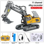 Rc Excavator Bulldozer Truck Toys for Boy 2.4G Remote Control Dumper Engineering Vehicle Tractor Crawler Birthday Gift Child