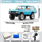 Mangniu MN168 1/12 rc car 280 Motor 4WD Electric RC Off-Road Rock Climbing Truck with Metal Chassis 2.4G  Toy Gift for Boy Adult