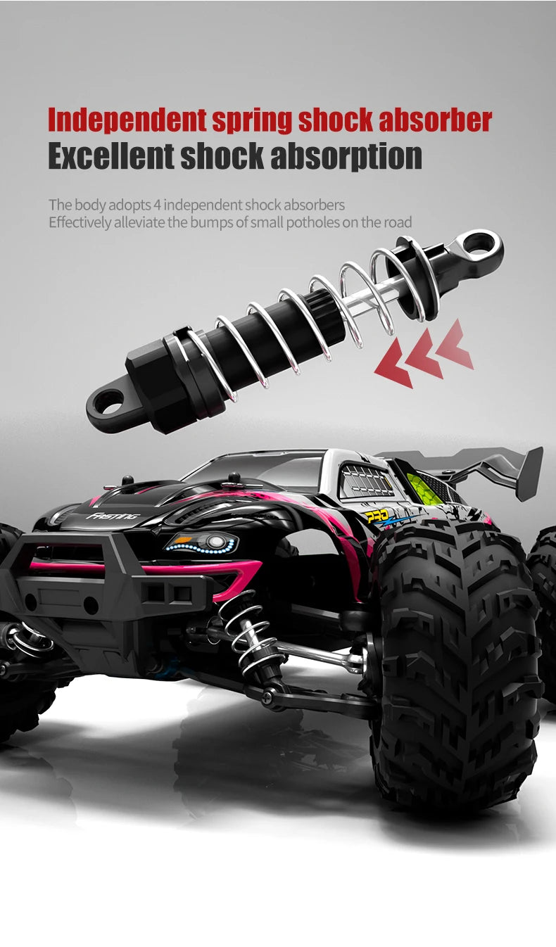 16102PRO Brushless 4WD RC Cars For Adults，1:16 Fast RC Cars With 70KM/H High-Speed Remote Control Car, All Terrain Off-Road Truc