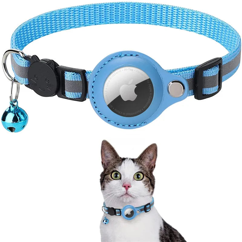 Reflective Breakaway Cat Collar with AirTag Holder