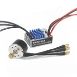 NEEBRC 2322 2600KV Brushless Motor AM32 45A ESC 21g Servo 7CH Transmitter 6 Pin Receiver for 1/12 RC Car Crawler MN99S MN78 MN82