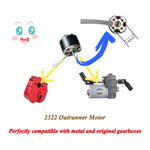 NEEBRC 2322 2600KV Brushless Motor AM32 45A ESC 21g Servo 7CH Transmitter 6 Pin Receiver for 1/12 RC Car Crawler MN99S MN78 MN82