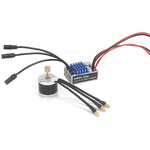 NEEBRC 2322 2600KV Brushless Motor AM32 45A ESC 21g Servo 7CH Transmitter 6 Pin Receiver for 1/12 RC Car Crawler MN99S MN78 MN82