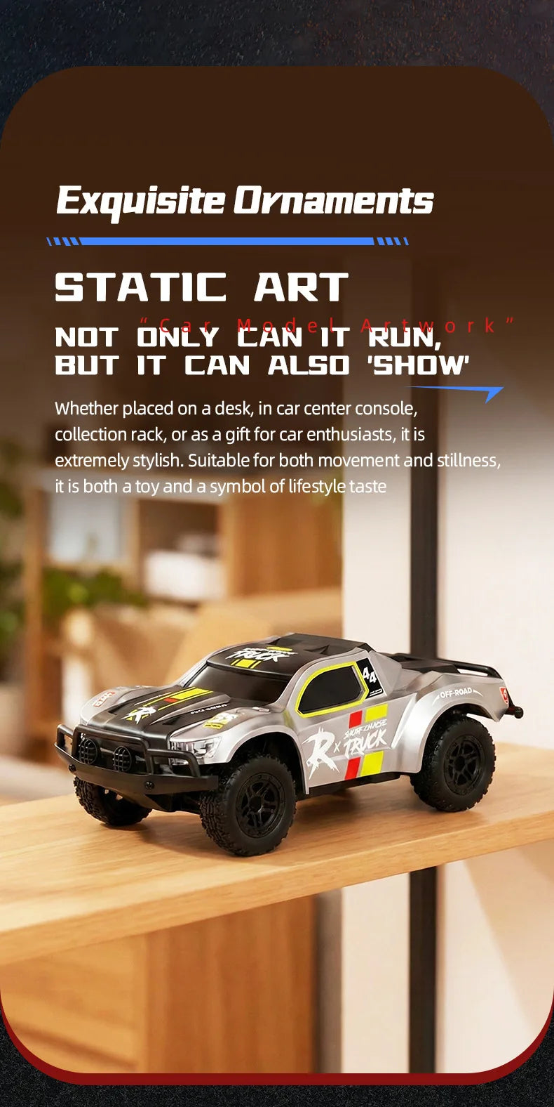 HBToys 1:36 DK3601-3 Rc Car Mini 4WD High Speed Short Truck High Speed Off Road Truck Competitive Racing Toy For Boys Gifts New