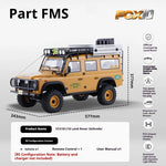 Range Rover FMS 1/10 FCX10 Camel Cup 4WD Edition Car Official Licensed Product Simulation Electric brushed Remote Control Climbing Off Road Vehicle