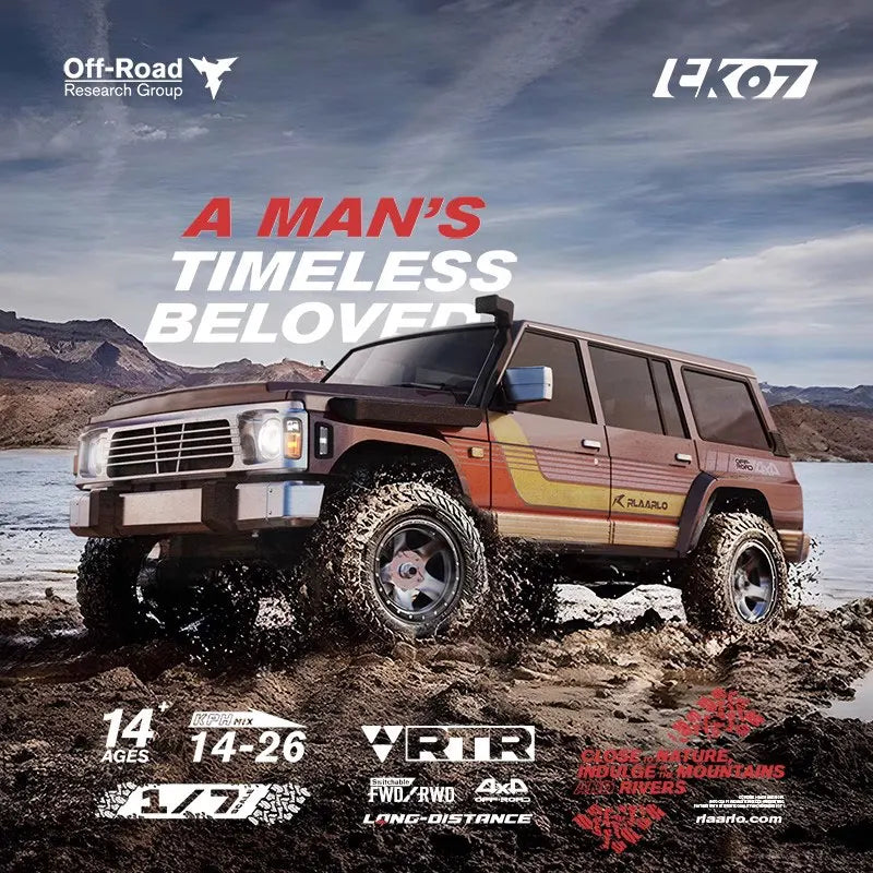 Ralaro Tk07 1/7 Remote Control Electric 4wd Drive Climbing Double-Speed Differential Lock Climbing Off-Road Vehicle Rc Model Car