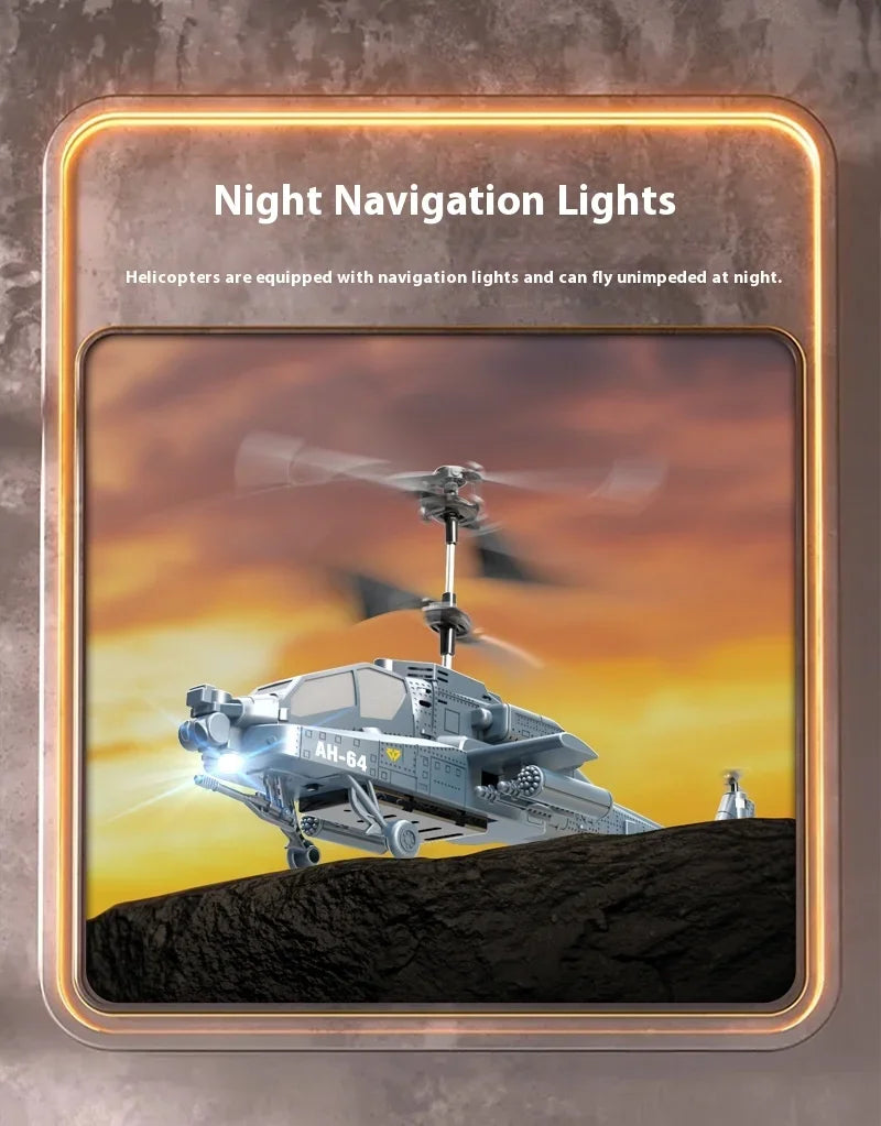 2.4G RC Helicopter Altitude Hold LED Lights Rechargeable Crash-Proof Simulation Aircraft Model Kids Beginner Toy Gift