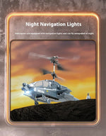 2.4G RC Helicopter Altitude Hold LED Lights Rechargeable Crash-Proof Simulation Aircraft Model Kids Beginner Toy Gift