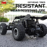 Latitude-25 4WD Remote Control Car 1:16 Scale - High Speed RC Drift Car with LED Lights, 2.4GHz All Terrain Off-Road Rock Crawler, Electric Toy Vehicle Gift for Boys and Kids
