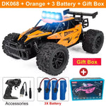 Latitude-25 4WD Remote Control Car 1:16 Scale - High Speed RC Drift Car with LED Lights, 2.4GHz All Terrain Off-Road Rock Crawler, Electric Toy Vehicle Gift for Boys and Kids