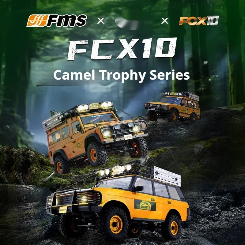 Range Rover FMS 1/10 FCX10 Camel Cup 4WD Edition Car Official Licensed Product Simulation Electric brushed Remote Control Climbing Off Road Vehicle