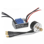 NEEBRC 2322 2600KV Brushless Motor AM32 45A ESC 21g Servo 7CH Transmitter 6 Pin Receiver for 1/12 RC Car Crawler MN99S MN78 MN82