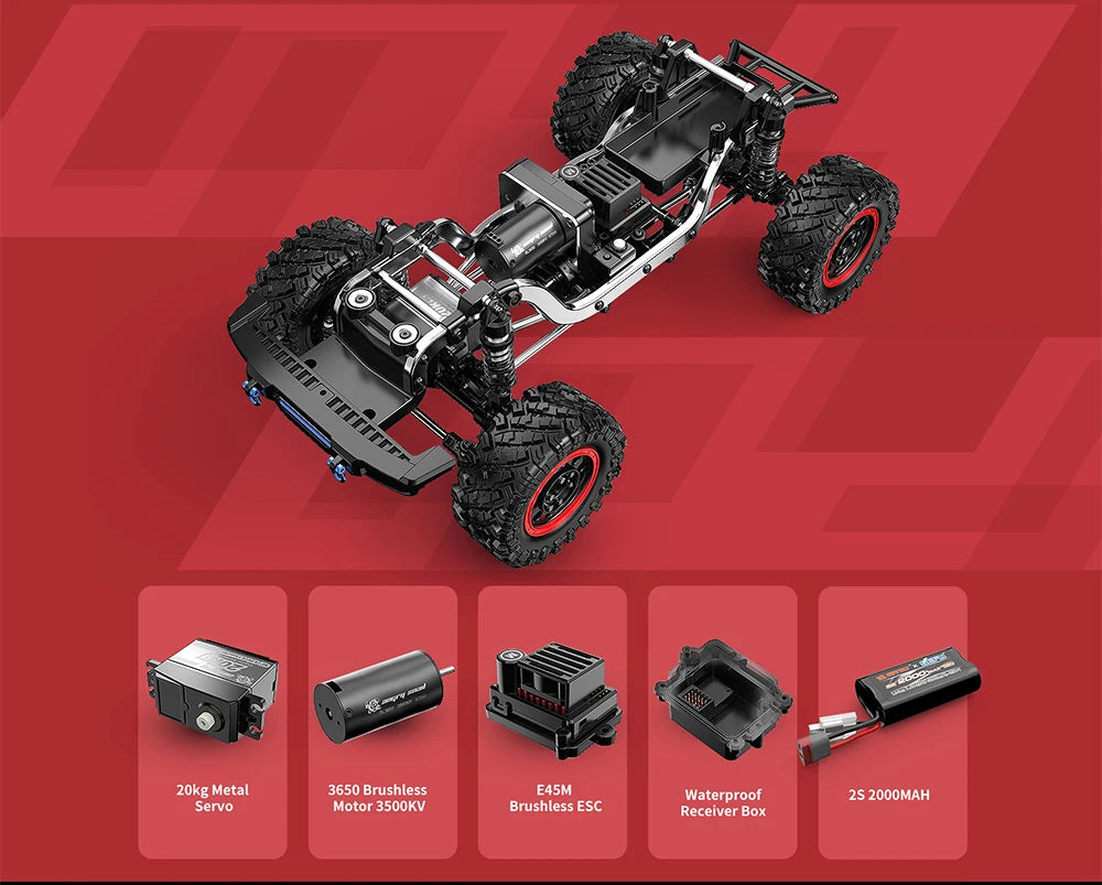 MJX Hyper Go H12Y+ 1/12 4WD RC Car Professional Off-Road Racing 12km/H Sensored Brushless Motor 2.4G Remote Control Cars Truck