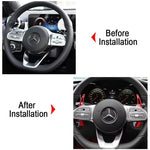 Car Steering Wheel Paddle Shifters Aluminum Shift Paddle Blade for Benz A B C E GLE GLA GLC Class W176 W205 W246 C117 W218