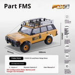Range Rover FMS 1/10 FCX10 Camel Cup 4WD Edition Car Official Licensed Product Simulation Electric brushed Remote Control Climbing Off Road Vehicle