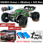 Super Brushless 80KM or 50KM/H 4WD RC Car With LED Remote Control Cars High Speed Drift Racing 4x4 Off Road Truck Kid Adult Toy