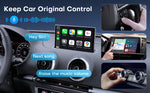 Apple CarPlay & Android Auto Wireless Dongle, Fast Auto-Connect, Compact Plug & Play for iPhone/Android, USB/USB-C, No Delay